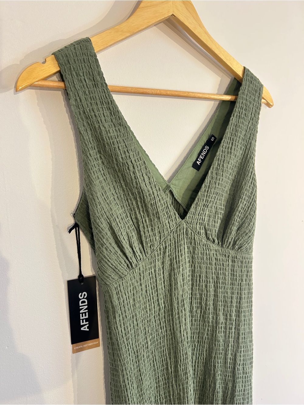 Afends hemp seersucker Focus maxi dress - Picture 4 of 9